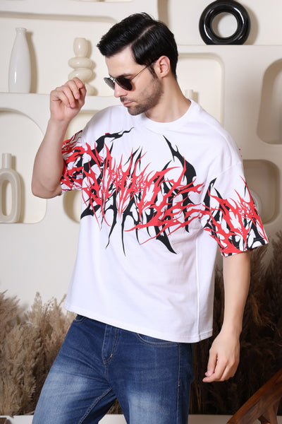 Inferno Pulse | Oversized Graphic T-Shirt