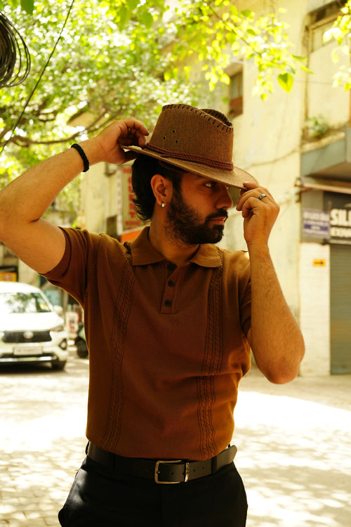 Brown Mariner Stripe