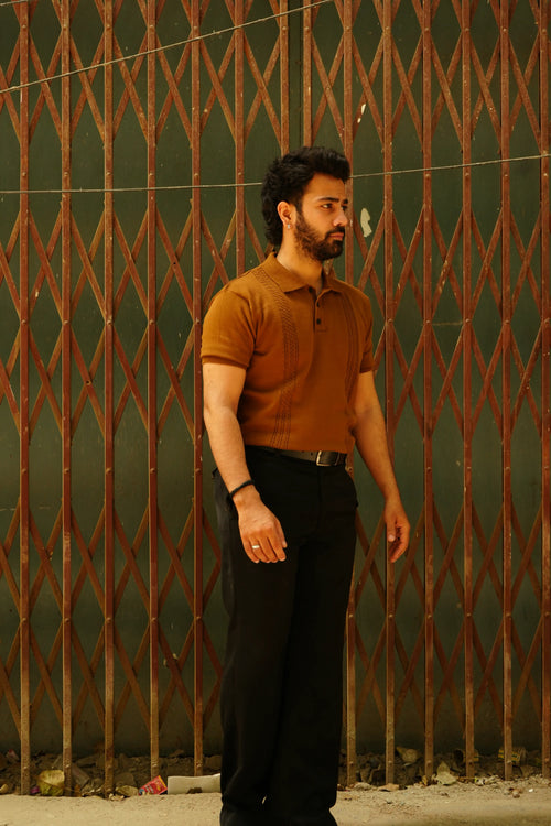 Brown Mariner Stripe