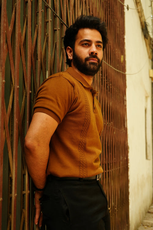 Brown Mariner Stripe