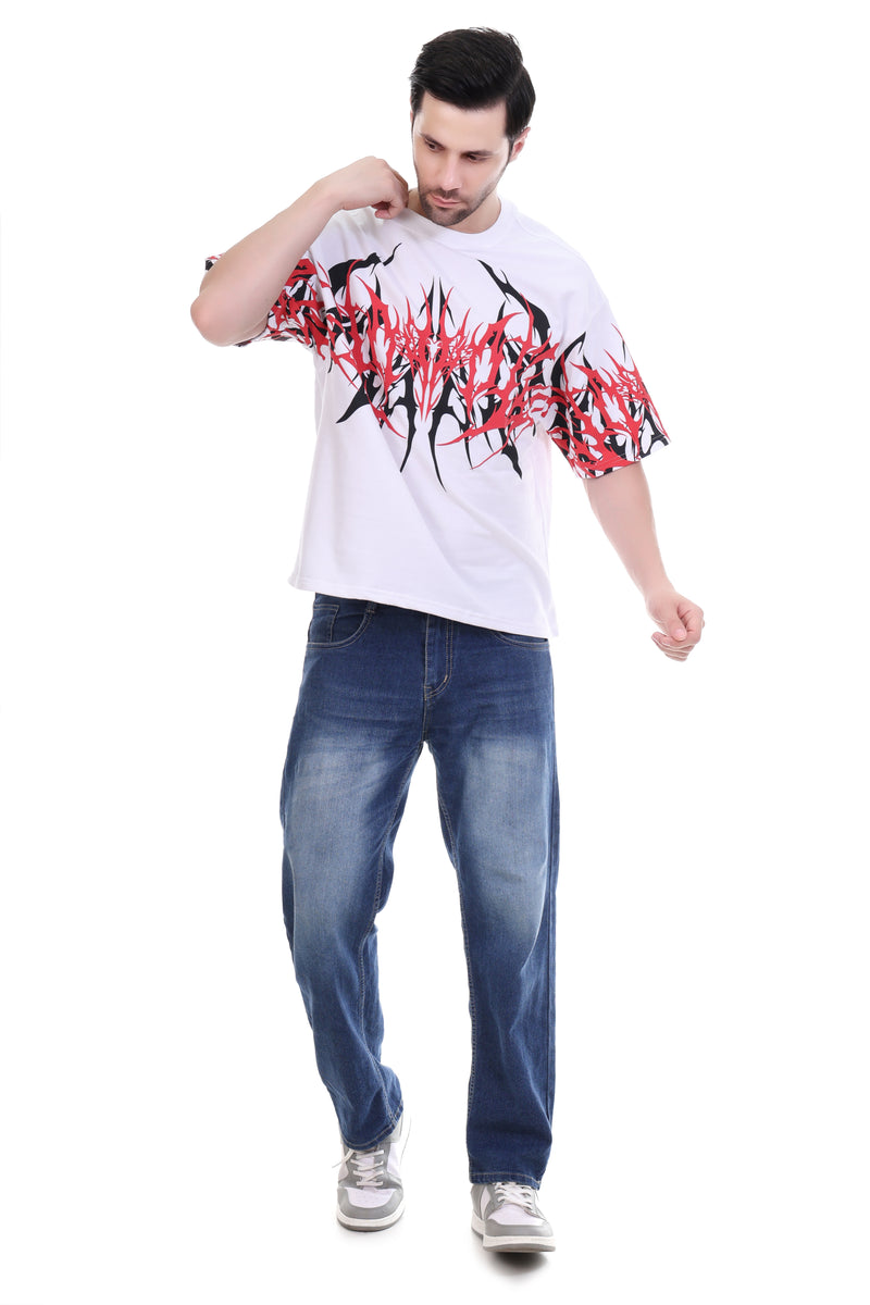 Inferno Pulse | Oversized Graphic T-Shirt
