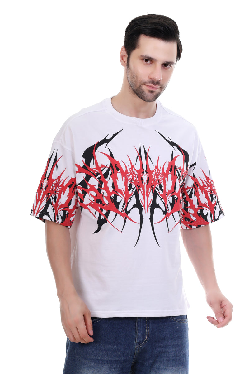 Inferno Pulse | Oversized Graphic T-Shirt