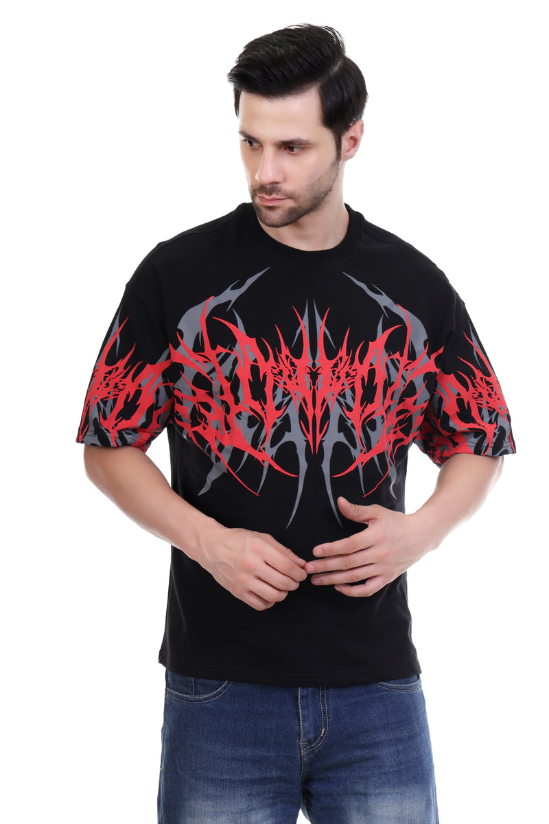 Inferno Pulse | Oversized Graphic T-Shirt