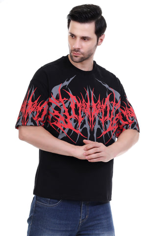 Inferno Pulse | Oversized Graphic T-Shirt
