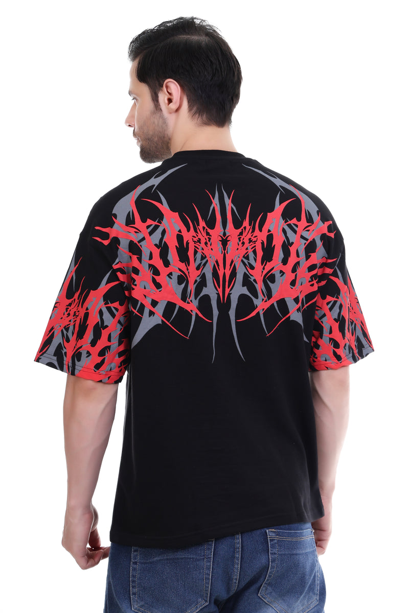 Inferno Pulse | Oversized Graphic T-Shirt