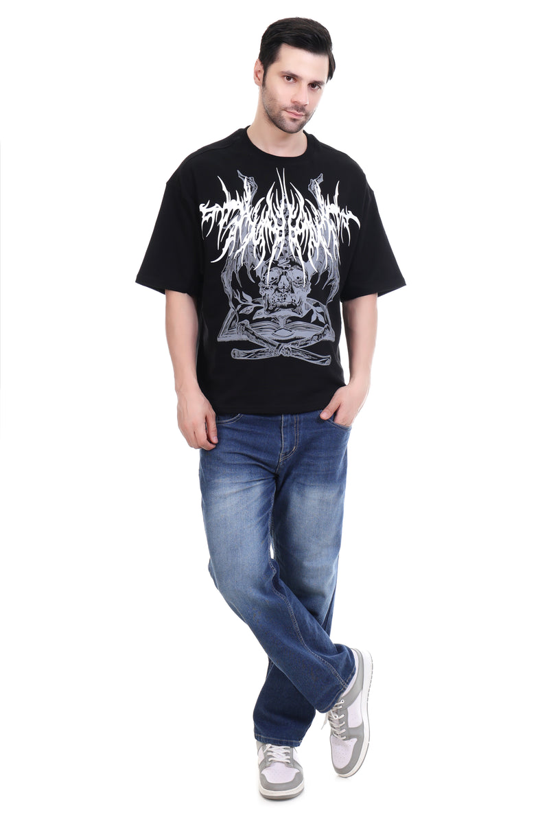 Noir Mirage Oversized T-Shirt for Men