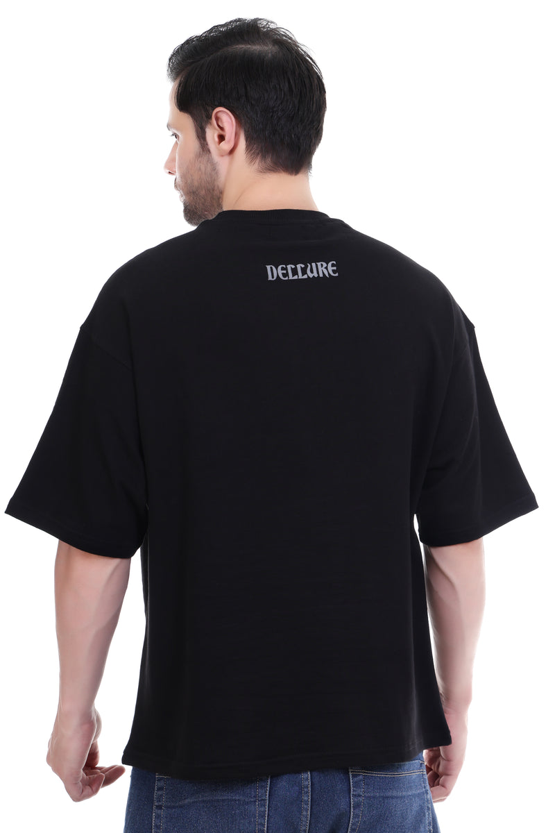 Noir Mirage Oversized T-Shirt for Men