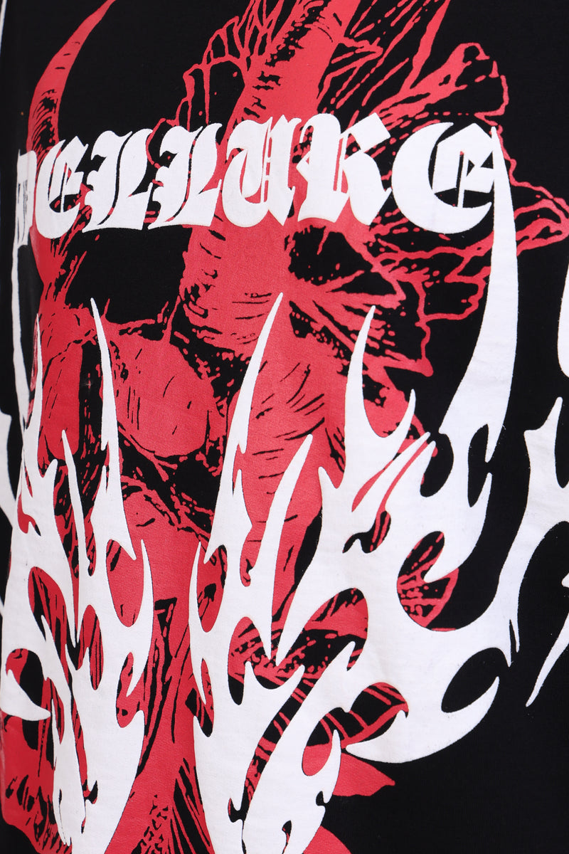 Noir Mirage Men's Oversized Graphic T-Shirt