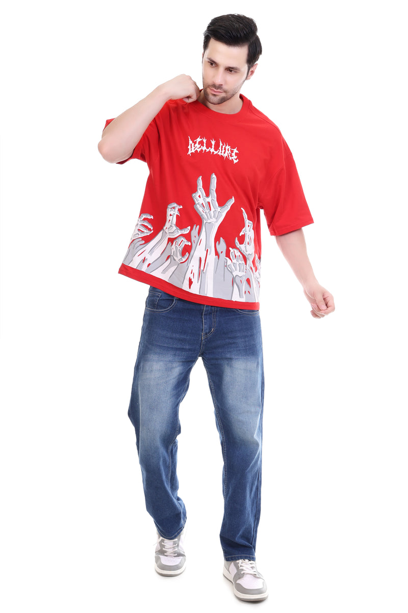 Scarlet Ascent Men’s Oversized Drop Shoulder T-Shirt