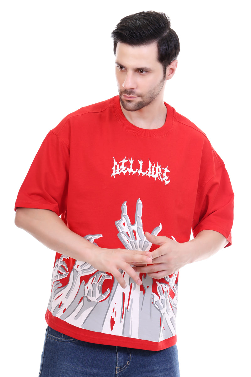 Scarlet Ascent Men’s Oversized Drop Shoulder T-Shirt