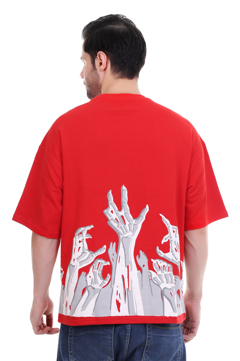 Scarlet Ascent Men’s Oversized Drop Shoulder T-Shirt