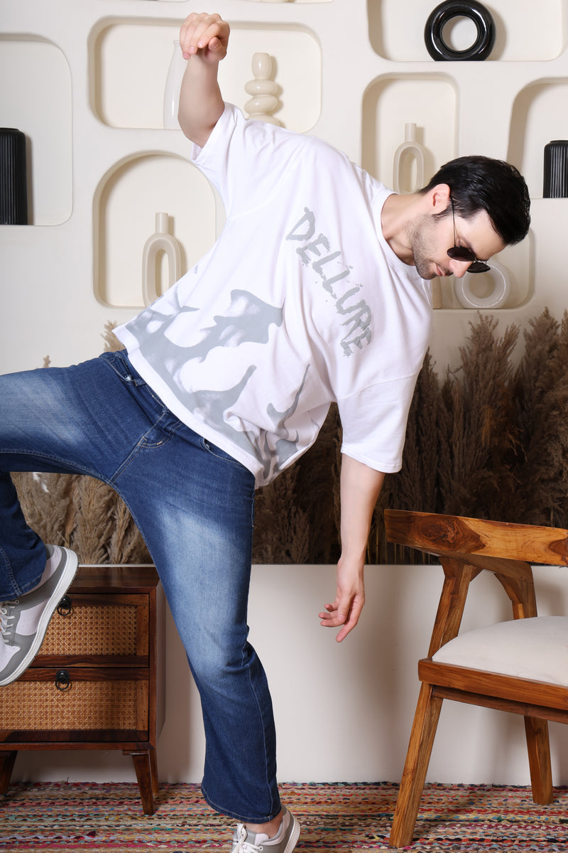 Fire Wave Oversized T-Shirt for Men