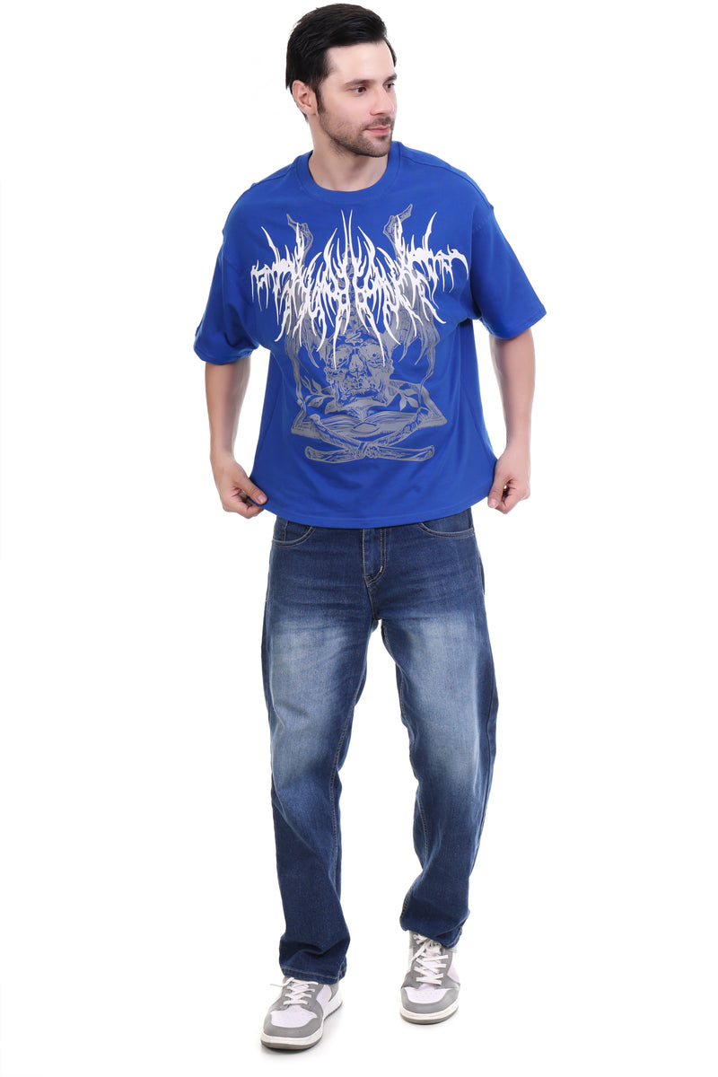 Noir Mirage Oversized T-Shirt for Men