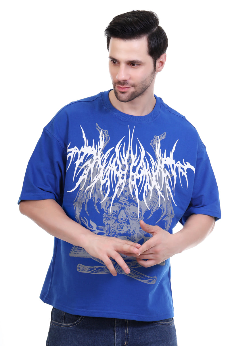 Noir Mirage Oversized T-Shirt for Men