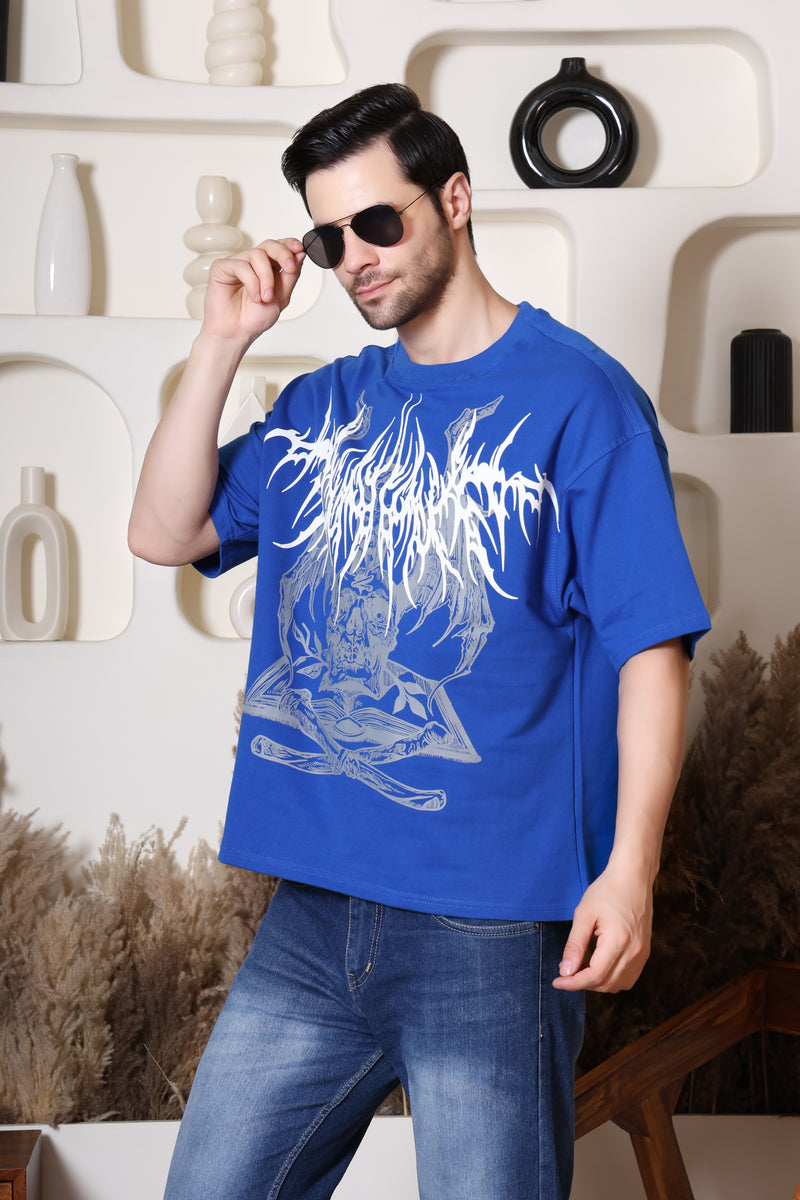 Noir Mirage Oversized T-Shirt for Men