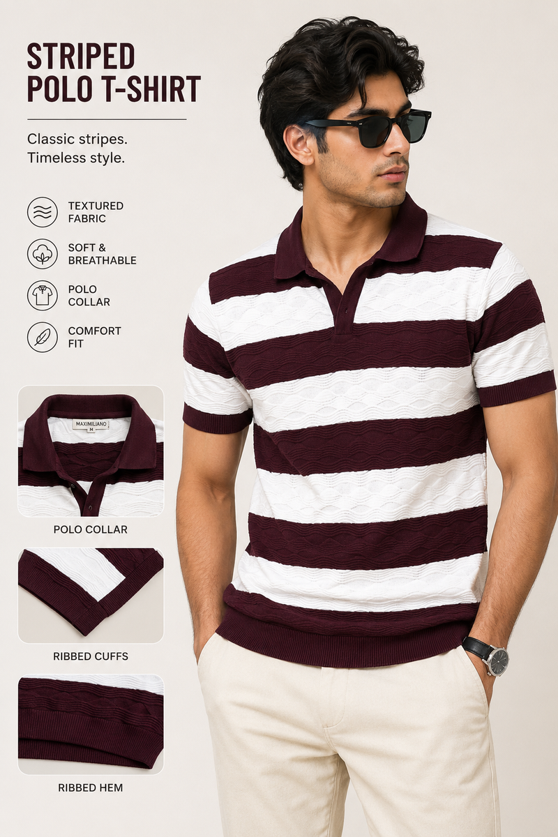 Maroon Riviera Polo